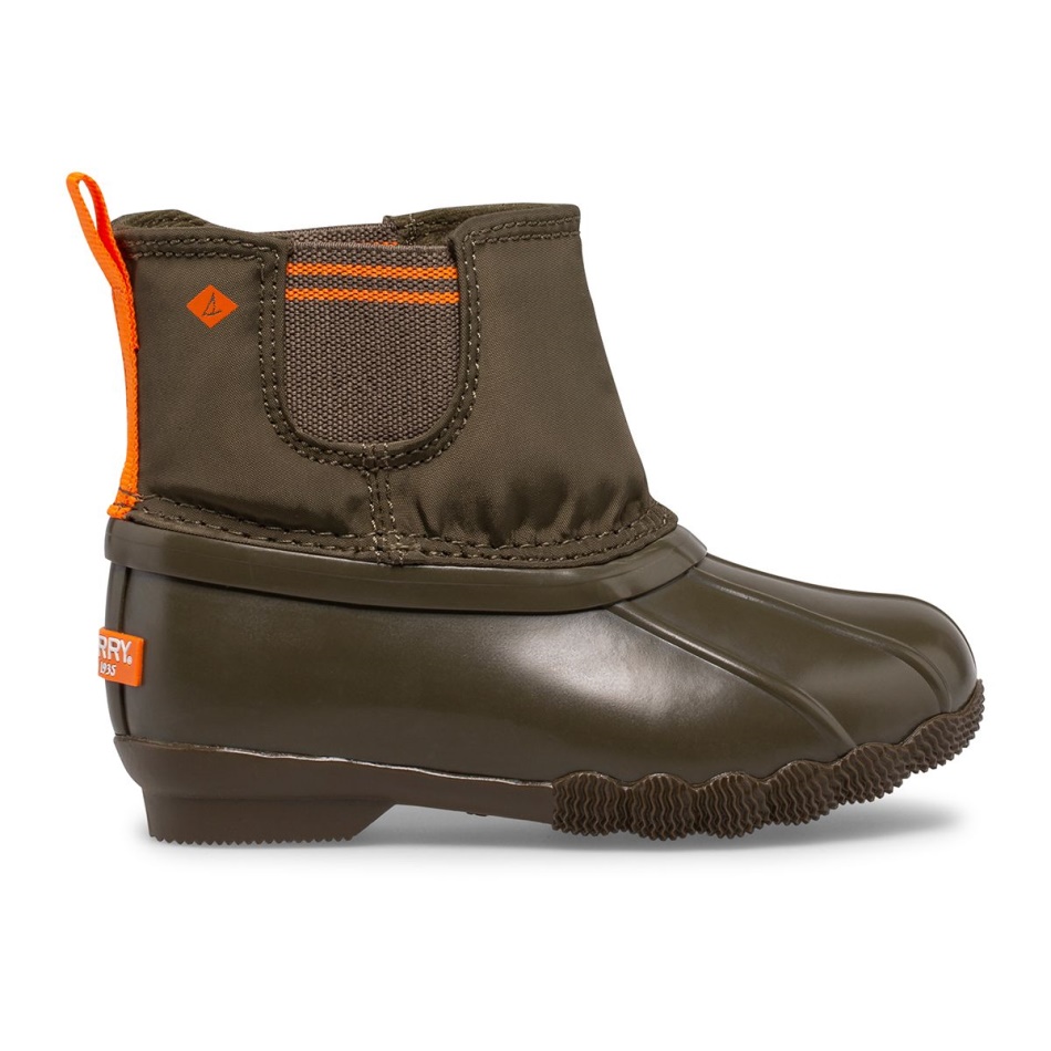 Sperry Saltwater Chelsea Jr Boot Olive