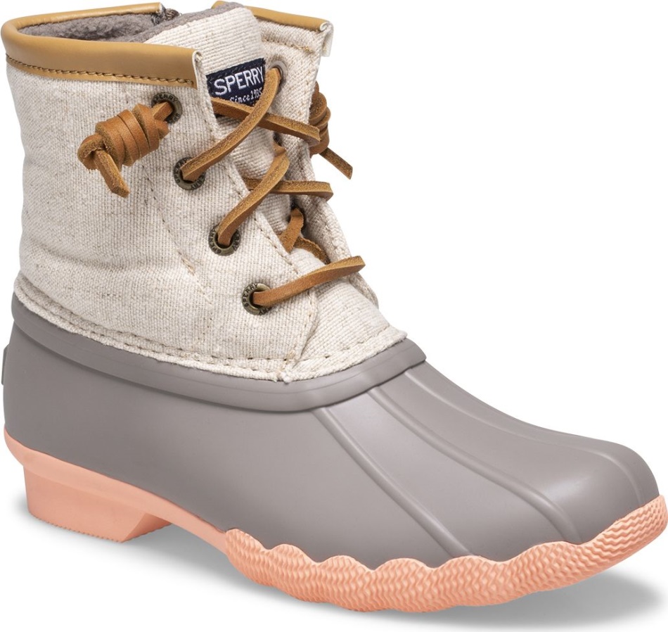 Sperry Saltwater Duck Boot Linen Rose