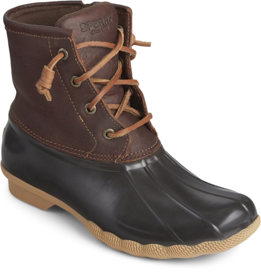 Sperry Saltwater Duck Boot Tan Dk Brown