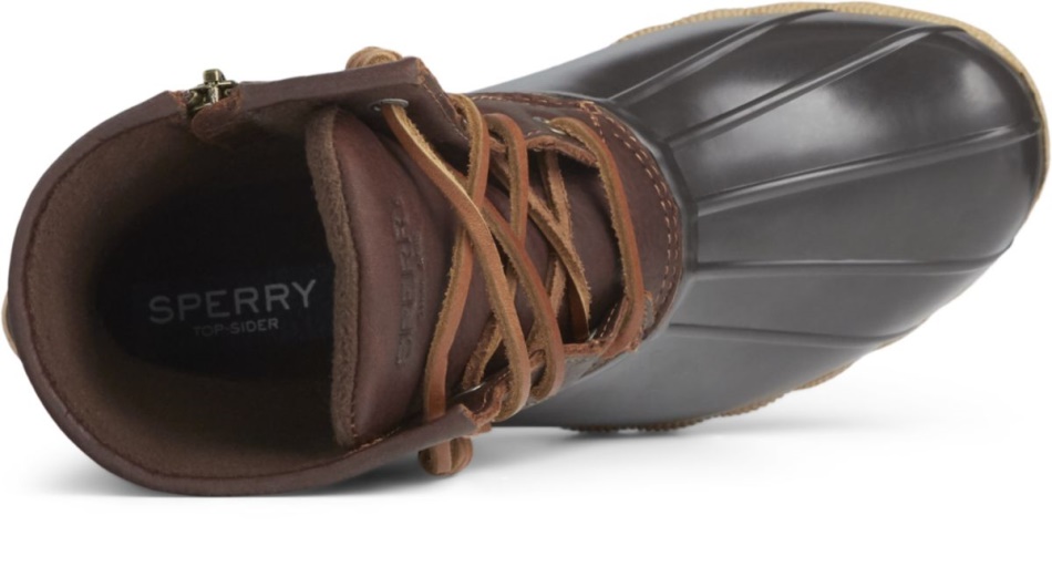 Sperry Saltwater Duck Boot Tan Dk Brown