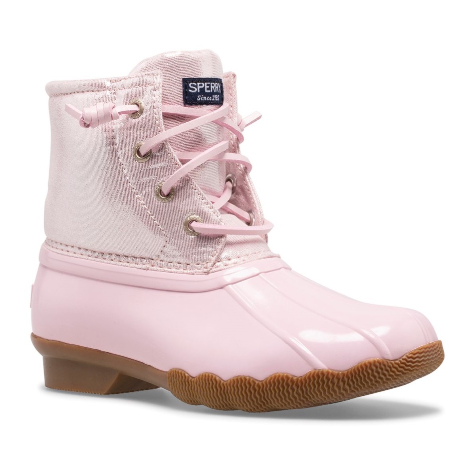 Sperry Saltwater Metallic Duck Boot Blush