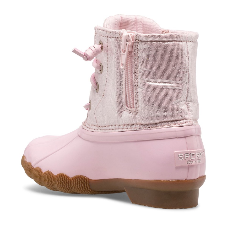 Sperry Saltwater Metallic Duck Boot Blush