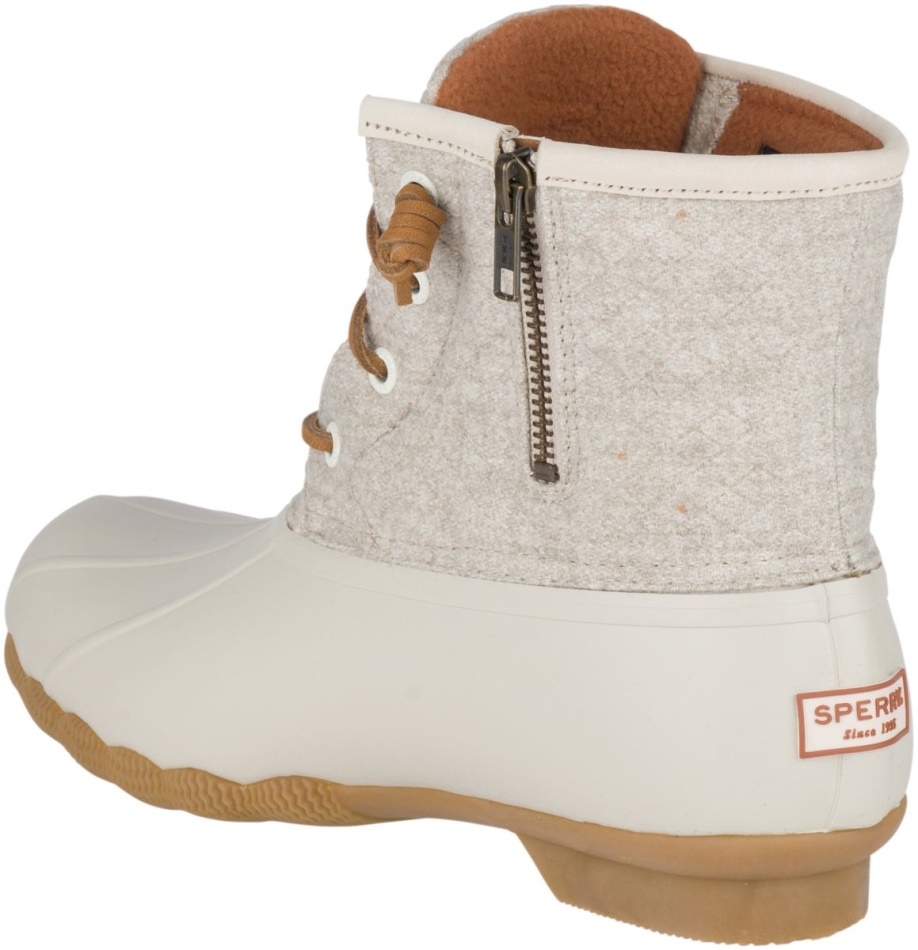 Sperry Saltwater Wool Embossed Duck Boot Thinsulate Oat
