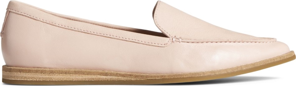 Sperry Saybrook Tonal Leather Slip On Loafer Rose
