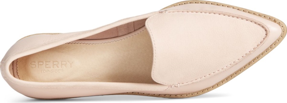 Sperry Saybrook Tonal Leather Slip On Loafer Rose