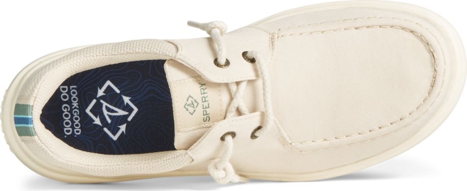 Sperry SeaCycled Captain\s Moc Slip On Ivory
