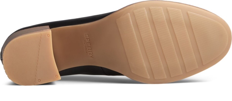 Sperry Seaport Penny Heel Leather Loafer Black