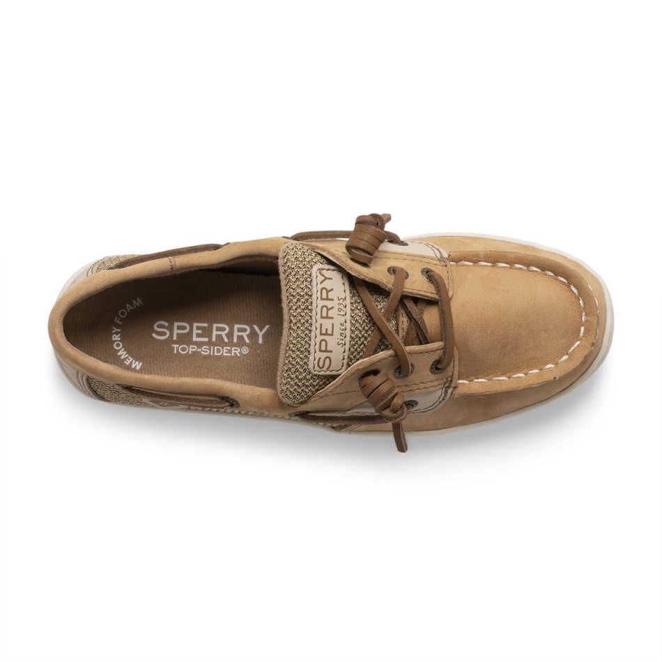Sperry Songfish Boat Shoe Linen Oat