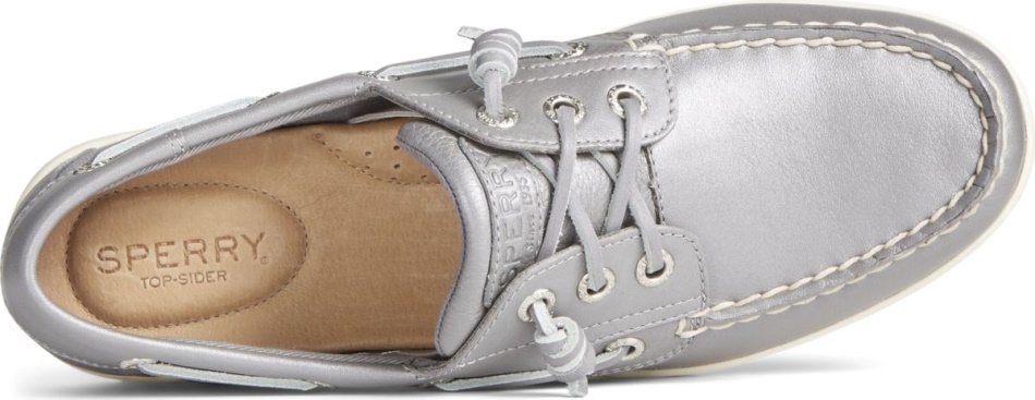 Sperry Songfish Pearlized Boat Shoe Grey