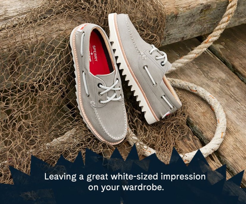 Sperry Sperry x JAWS Authentic Original 3-Eye Boat Shoe Grey