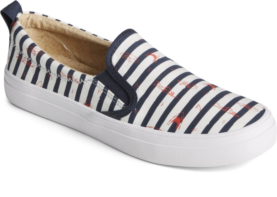 Sperry Sperry x JAWS Crest Twin Gore Stripe Slip On Sneaker Blue