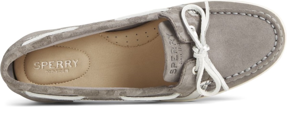 Sperry Starfish Cheetah Boat Shoe Grey