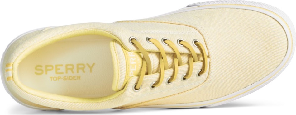 Sperry Striper II CVO Washed Twill Sneaker Yellow