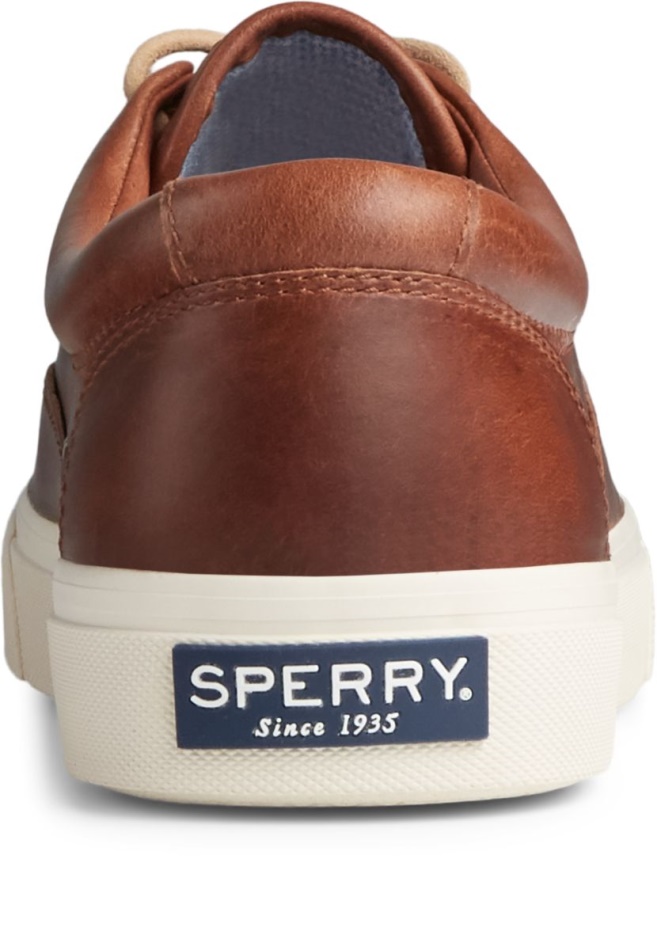 Sperry Striper PLUSHWAVE CVO Leather Sneaker Dark Tan