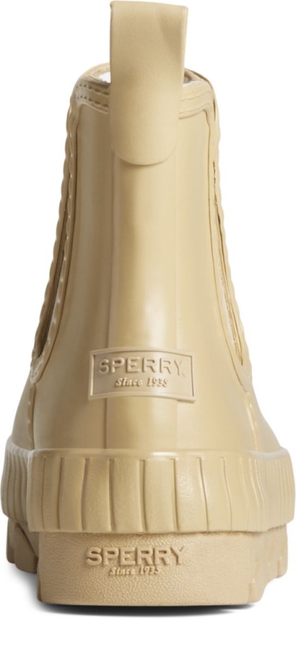 Sperry Torrent Chelsea Pearlized Rubber Rain Boot Khaki