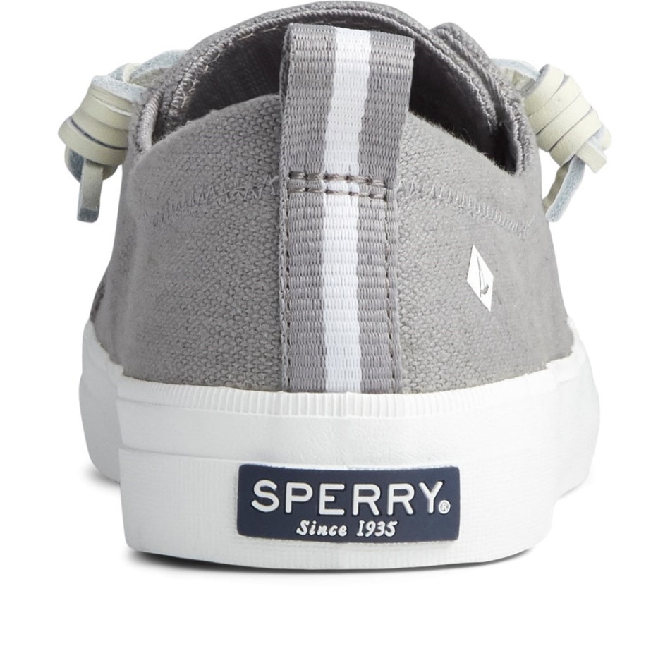 Sperry Women\s Crest Vibe Linen Shoe Grey