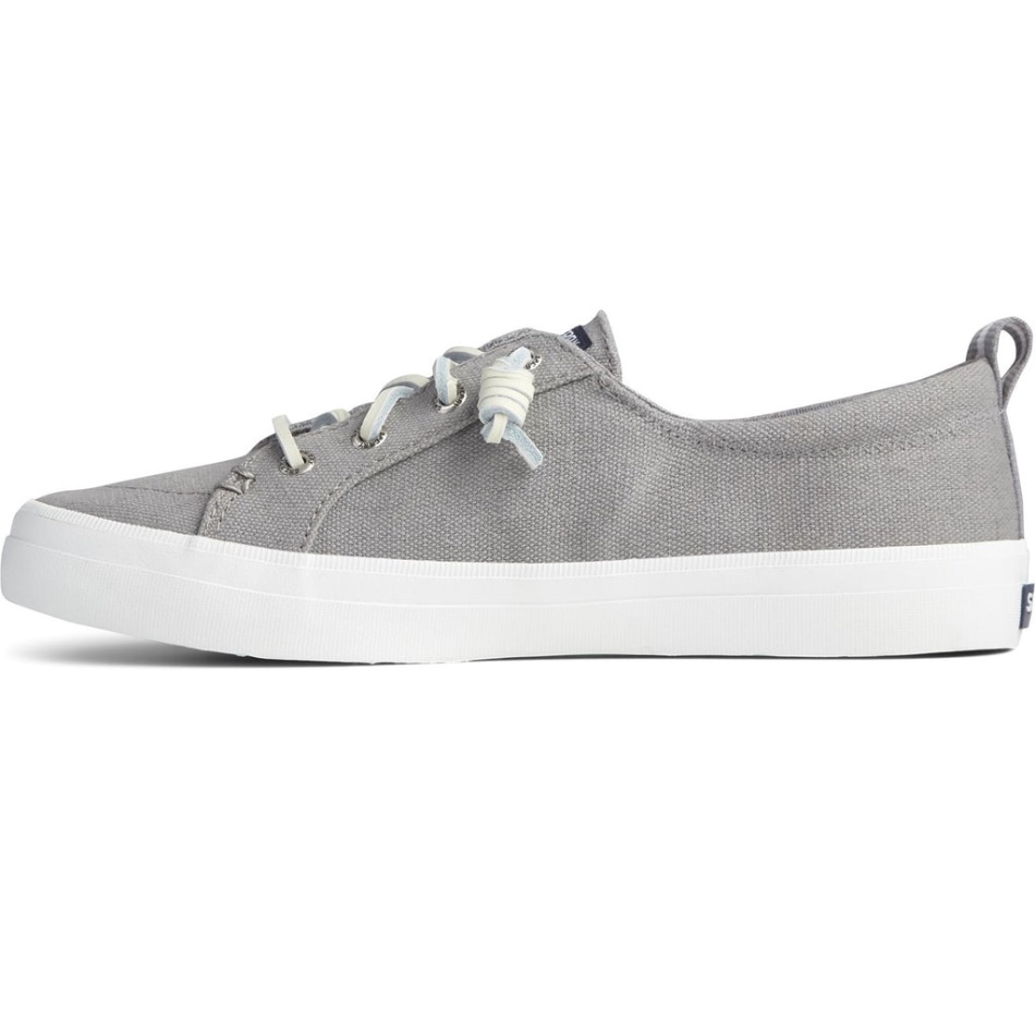 Sperry Women\s Crest Vibe Linen Shoe Grey