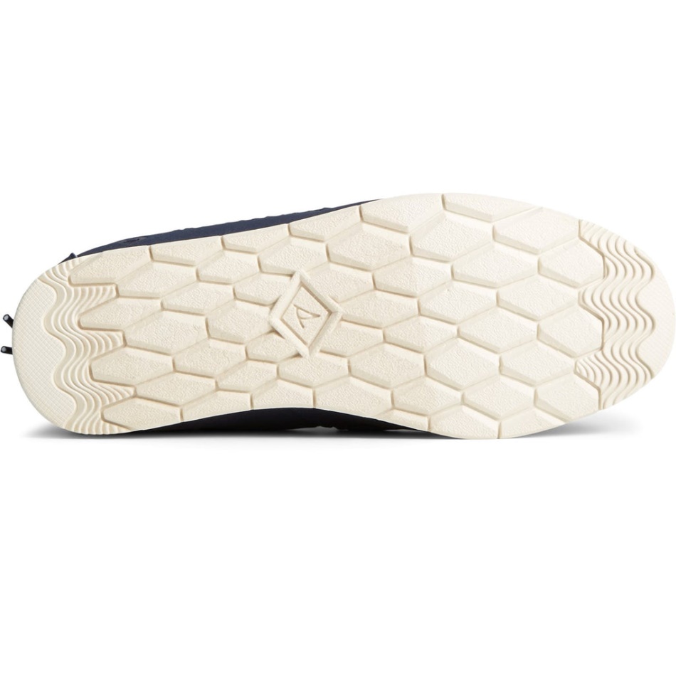 Sperry Women\s Moc-Sider Nylon Slip On Navy