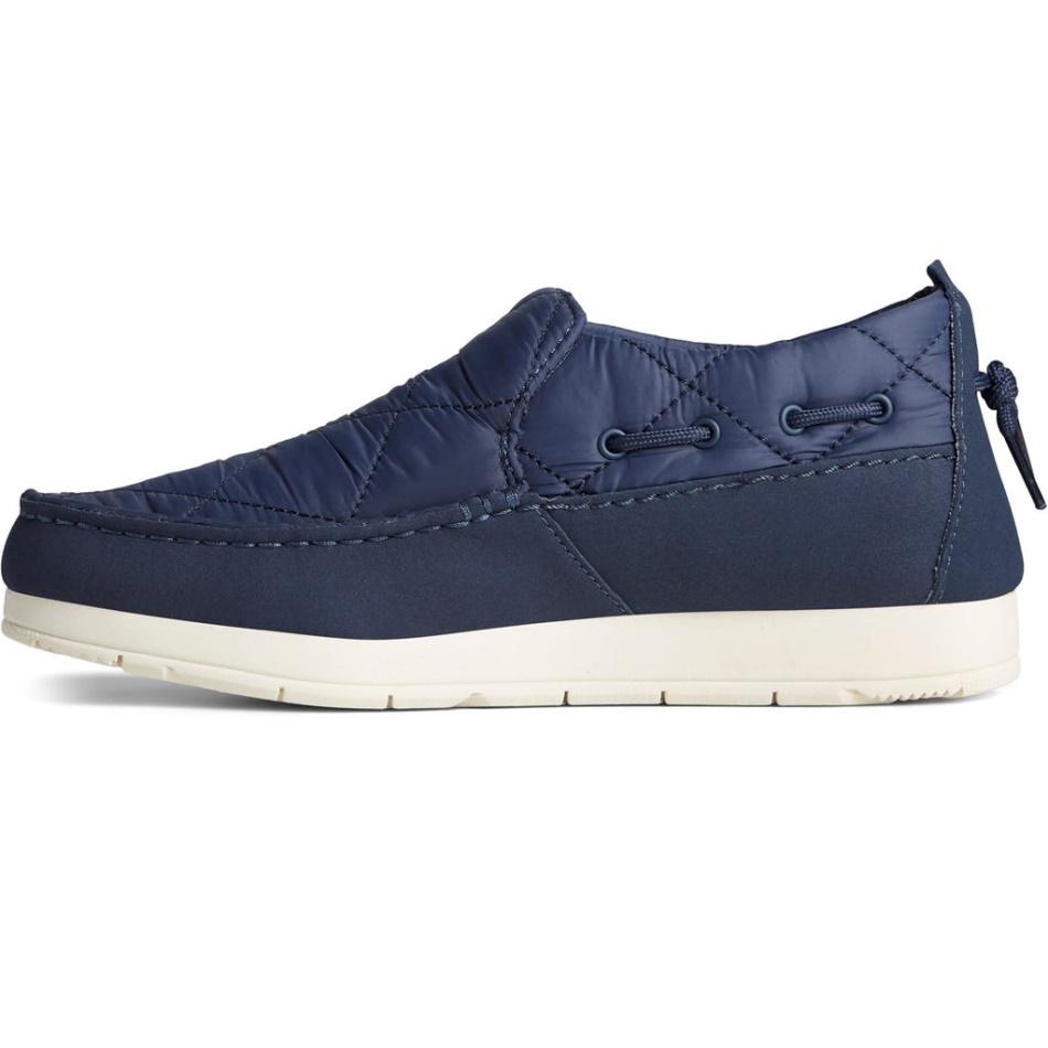 Sperry Women\s Moc-Sider Nylon Slip On Navy