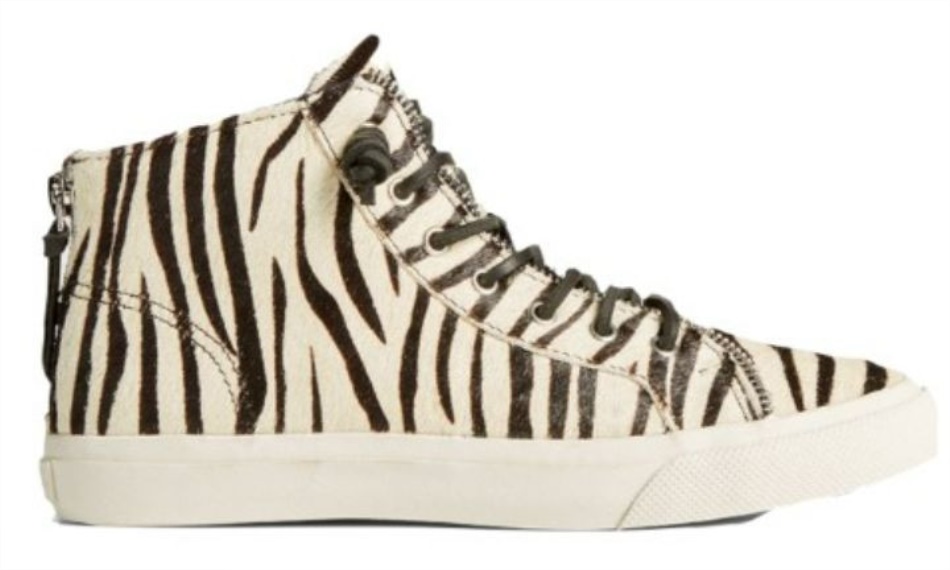 Sperry Women\s Sperry X Rebecca Minkoff Zebra High Top Sneaker Array
