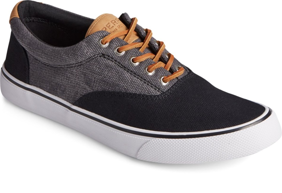 Striper II CVO Waxy Canvas Sneaker Sperry Grey Tonal