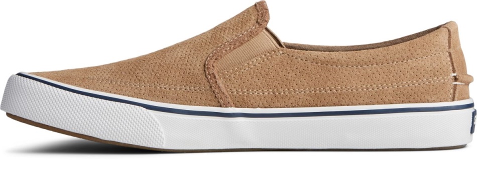 Striper II Twin Gore Perforated Slip On Sneaker Sperry Taupe