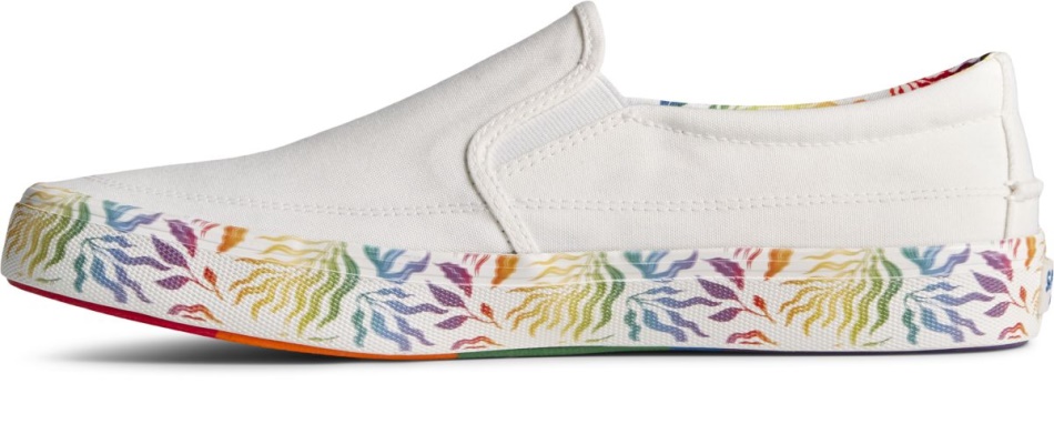 Striper II Twin Gore Pride Slip On Sneaker White Multi Sperry