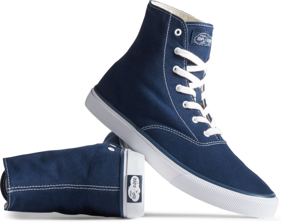 Unisex Cloud CVO Hi Core Canvas Sneaker Navy Sperry