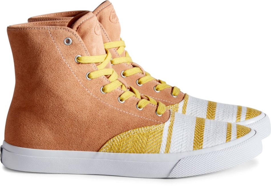 Unisex Cloud CVO Linen Hi Sneaker Sperry Tan