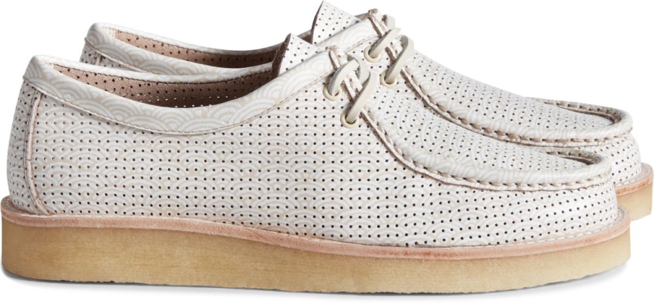 Unisex Cloud Captains Wave Print Oxford Sperry Birch