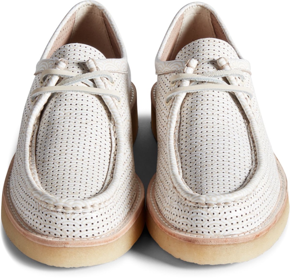 Unisex Cloud Captain\s Wave Print Oxford Sperry Birch