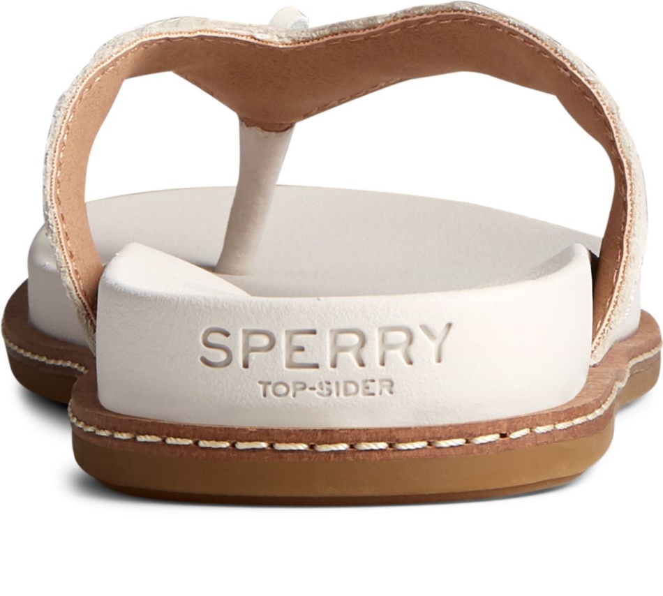 Waveside PLUSHWAVE Flip Flop Ivory Sperry