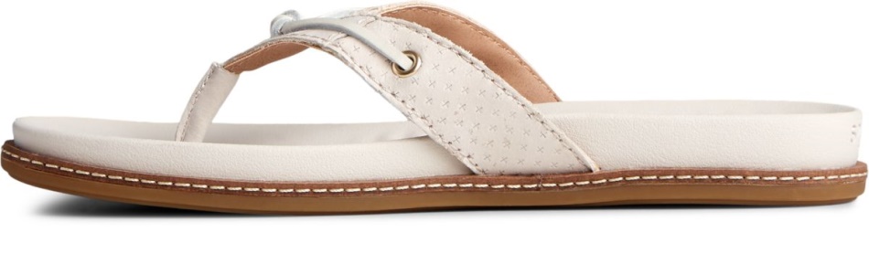 Waveside PLUSHWAVE Flip Flop Ivory Sperry