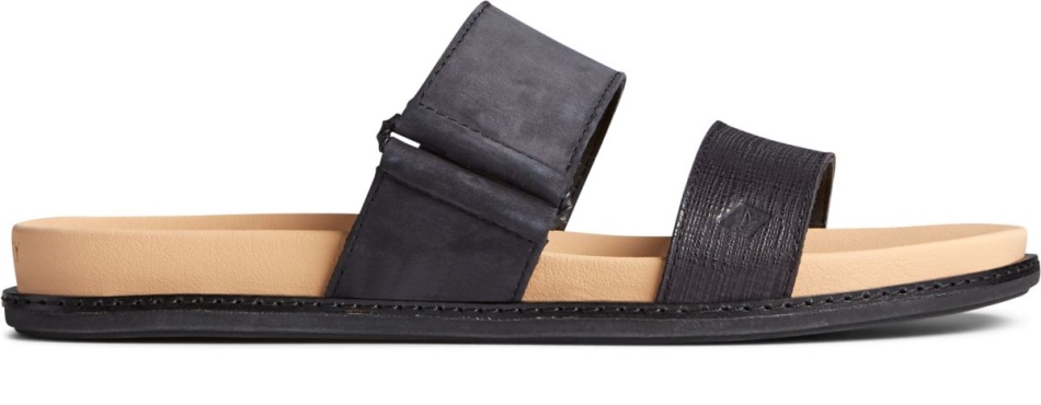 Waveside PLUSHWAVE Slide Sandal Black Sperry