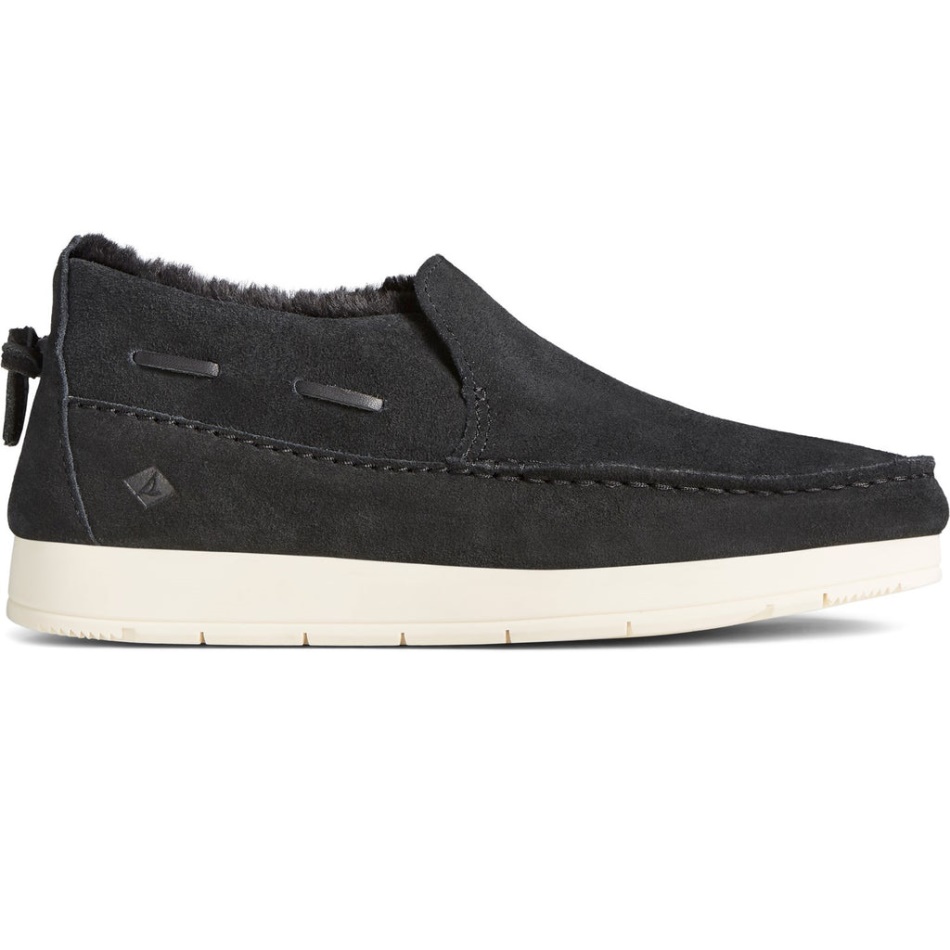 Womens Moc-Sider Basic Core Slip On Shoe Sperry Black