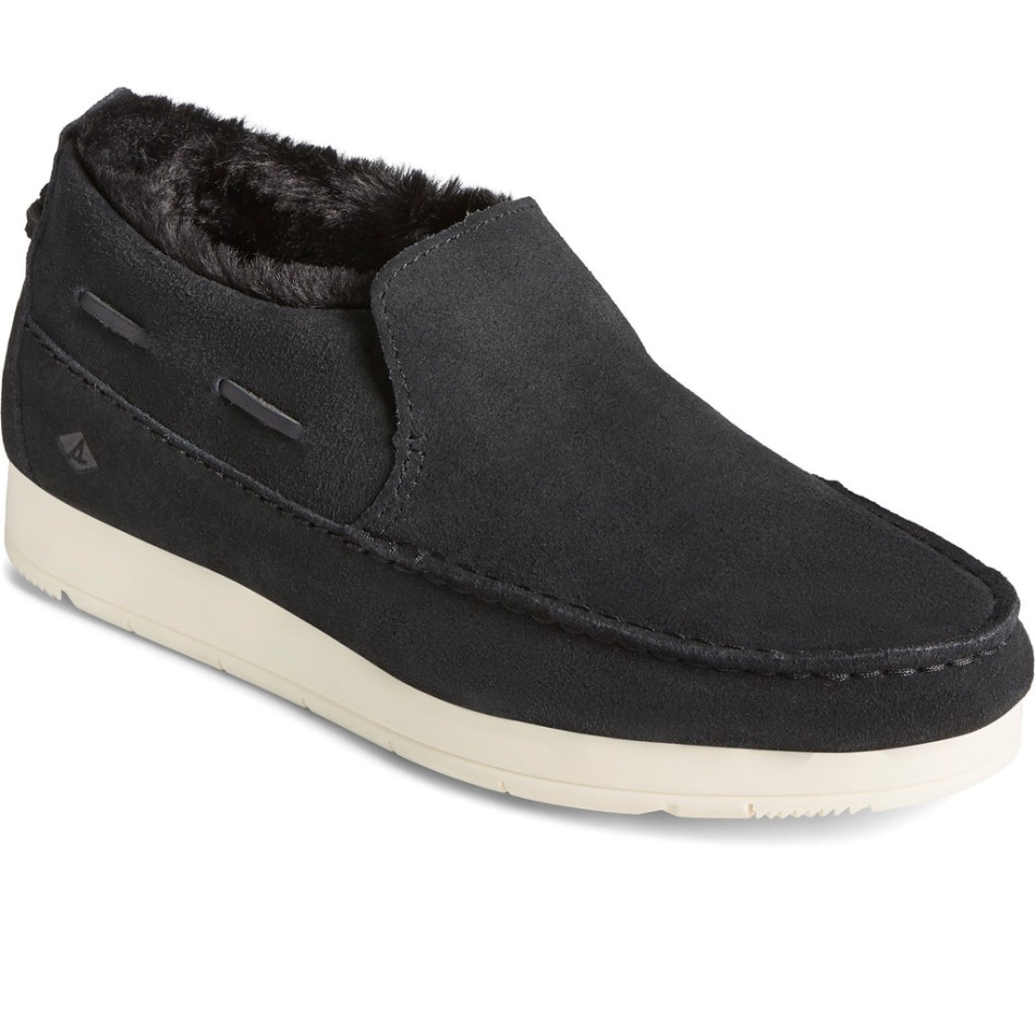 Women\s Moc-Sider Basic Core Slip On Shoe Sperry Black