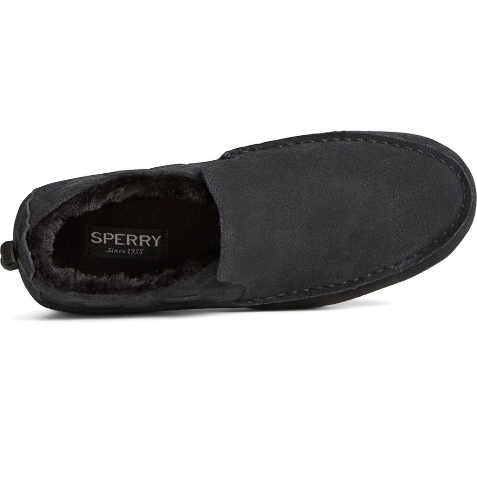 Women\s Moc-Sider Basic Core Slip On Shoe Sperry Black