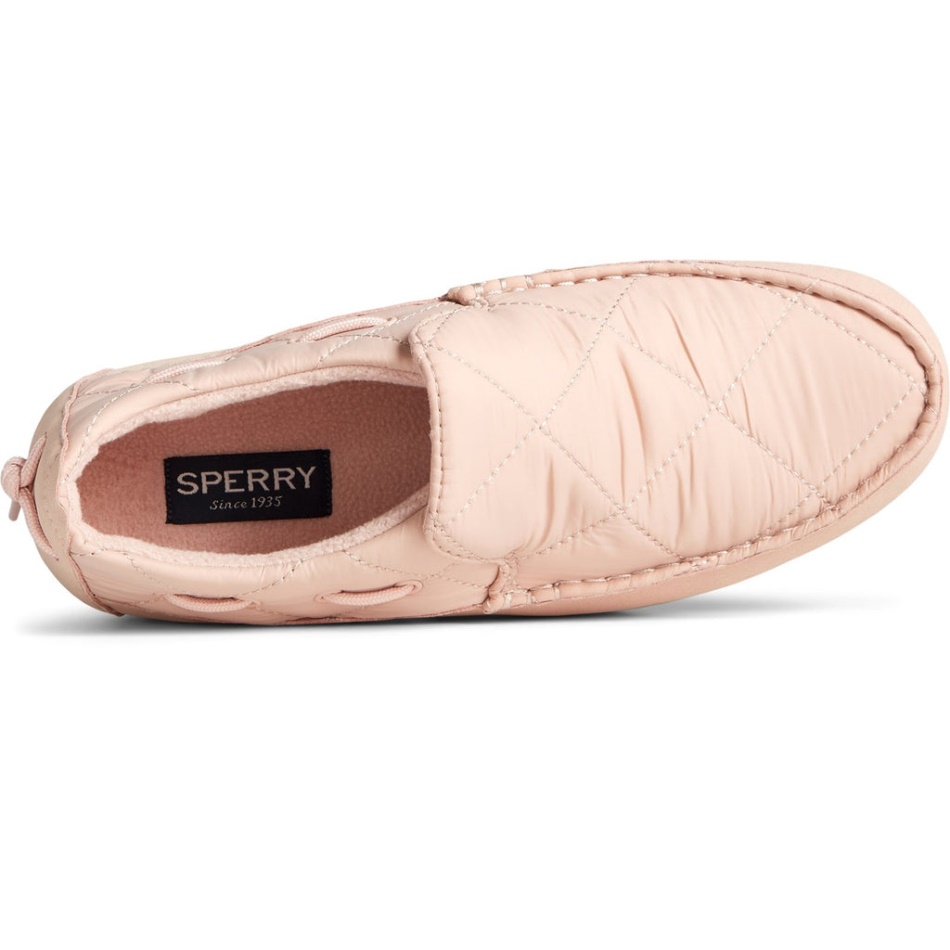 Women\s Moc-Sider Nylon Slip On Sperry Blush