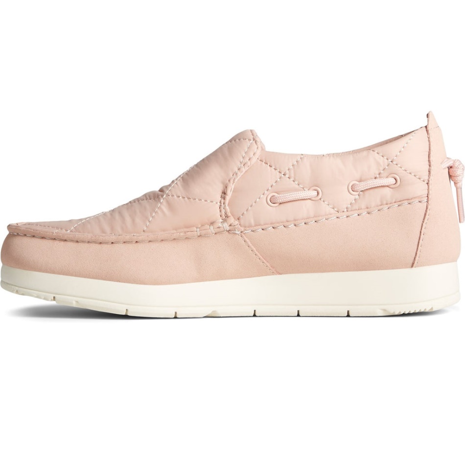 Women\s Moc-Sider Nylon Slip On Sperry Blush