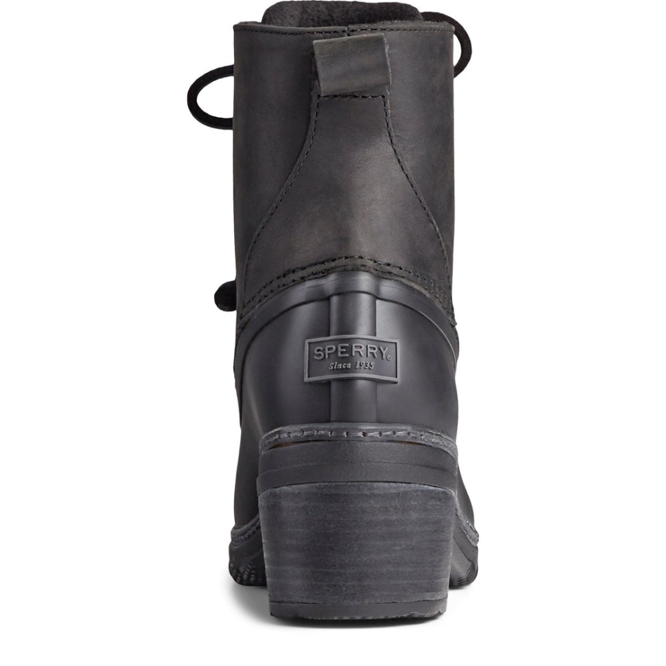 Women\s Saltwater Heel Fashion Ankle Boots Sperry Black