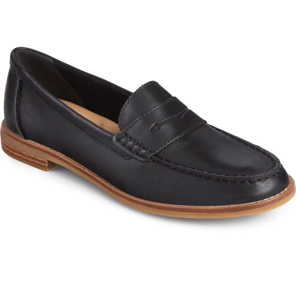 Women\s Seaport Penny Loafer Sperry Black