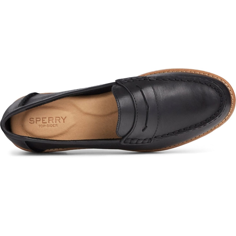 Women\s Seaport Penny Loafer Sperry Black