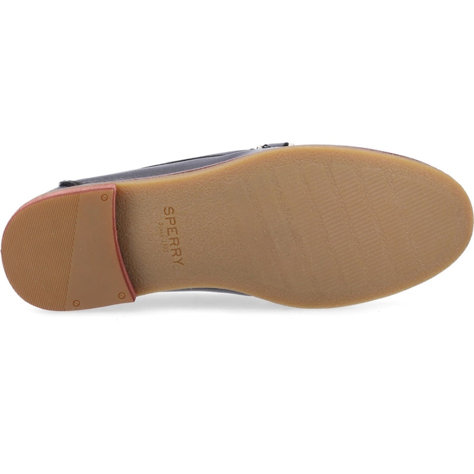 Women\s Seaport Penny Plushwave Shackle Loafer Black Sperry