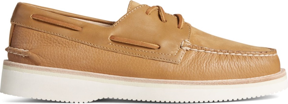 Authentic Original Vibram 3-Eye Boat Shoe Sperry Tan