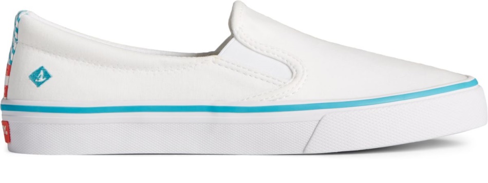 Crest Twin Gore Twisted Textile Slip On Sneaker White Sperry