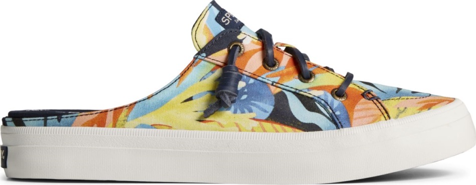 Crest Vibe Coral Floral Mule Sneaker Navy Multi Sperry