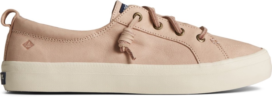 Crest Vibe Tumbled Leather Sneaker Rose Sperry