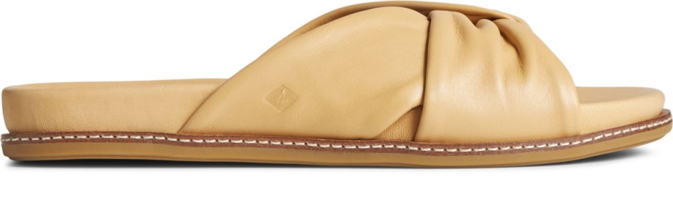 Gold Cup Waveside PLUSHWAVE Cross Slide Sandal Sperry Tan