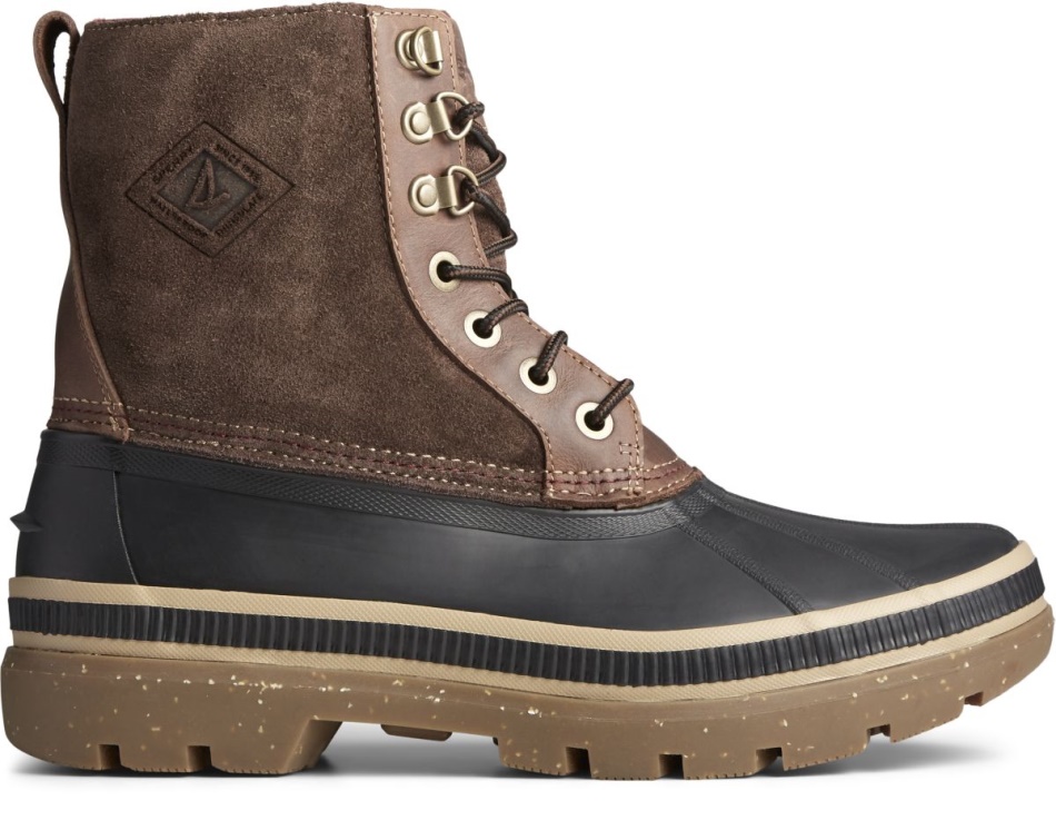 Ice Bay Boot Thinsulate Sperry Black Tan