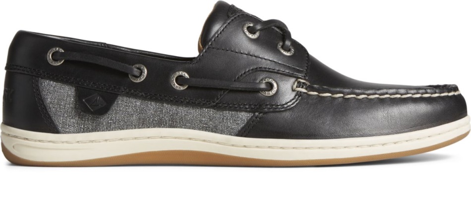 Koifish Textured Stripe Boat Shoe Sperry Black